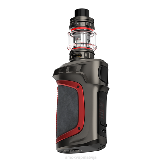 SMOK MAG-18 komplekts pelēks sarkans āda PL0T70 SMOK Vape Near Me